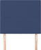 vidaXL - Hoofdborden - 2 - st - 90x5x78/88 - cm - stof - blauw