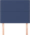 vidaXL - Hoofdborden - 2 - st - 90x5x78/88 - cm - stof - blauw