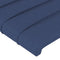 vidaXL - Hoofdborden - 2 - st - 90x5x78/88 - cm - stof - blauw