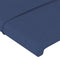 vidaXL - Hoofdborden - 2 - st - 90x5x78/88 - cm - stof - blauw