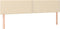 vidaXL - Hoofdborden - 2 - st - 90x5x78/88 - cm - stof - crèmekleurig