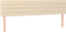 vidaXL - Hoofdborden - 2 - st - 90x5x78/88 - cm - stof - crèmekleurig