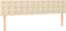 vidaXL - Hoofdborden - 2 - st - 90x5x78/88 - cm - stof - crèmekleurig