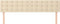 vidaXL - Hoofdborden - 2 - st - 90x5x78/88 - cm - stof - crèmekleurig