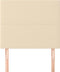 vidaXL - Hoofdborden - 2 - st - 90x5x78/88 - cm - stof - crèmekleurig