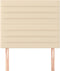 vidaXL - Hoofdborden - 2 - st - 90x5x78/88 - cm - stof - crèmekleurig