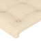 vidaXL - Hoofdborden - 2 - st - 90x5x78/88 - cm - stof - crèmekleurig