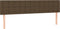 vidaXL - Hoofdborden - 2 - st - 90x5x78/88 - cm - stof - donkerbruin