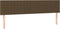 vidaXL - Hoofdborden - 2 - st - 90x5x78/88 - cm - stof - donkerbruin