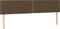 vidaXL - Hoofdborden - 2 - st - 90x5x78/88 - cm - stof - donkerbruin