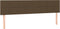 vidaXL - Hoofdborden - 2 - st - 90x5x78/88 - cm - stof - donkerbruin