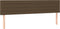 vidaXL - Hoofdborden - 2 - st - 90x5x78/88 - cm - stof - donkerbruin
