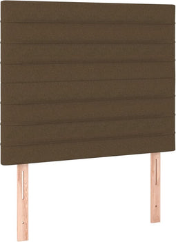 vidaXL - Hoofdborden - 2 - st - 90x5x78/88 - cm - stof - donkerbruin