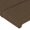 vidaXL - Hoofdborden - 2 - st - 90x5x78/88 - cm - stof - donkerbruin