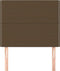 vidaXL - Hoofdborden - 2 - st - 90x5x78/88 - cm - stof - donkerbruin