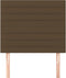 vidaXL - Hoofdborden - 2 - st - 90x5x78/88 - cm - stof - donkerbruin