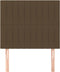 vidaXL - Hoofdborden - 2 - st - 90x5x78/88 - cm - stof - donkerbruin