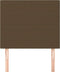 vidaXL - Hoofdborden - 2 - st - 90x5x78/88 - cm - stof - donkerbruin