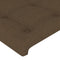 vidaXL - Hoofdborden - 2 - st - 90x5x78/88 - cm - stof - donkerbruin