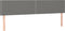 vidaXL - Hoofdborden - 2 - st - 90x5x78/88 - cm - stof - donkergrijs