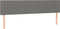 vidaXL - Hoofdborden - 2 - st - 90x5x78/88 - cm - stof - donkergrijs