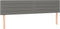vidaXL - Hoofdborden - 2 - st - 90x5x78/88 - cm - stof - donkergrijs