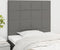 vidaXL - Hoofdborden - 2 - st - 90x5x78/88 - cm - stof - donkergrijs
