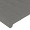 vidaXL - Hoofdborden - 2 - st - 90x5x78/88 - cm - stof - donkergrijs