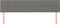 vidaXL - Hoofdborden - 2 - st - 90x5x78/88 - cm - stof - donkergrijs
