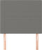 vidaXL - Hoofdborden - 2 - st - 90x5x78/88 - cm - stof - donkergrijs