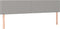 vidaXL - Hoofdborden - 2 - st - 90x5x78/88 - cm - stof - lichtgrijs