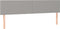 vidaXL - Hoofdborden - 2 - st - 90x5x78/88 - cm - stof - lichtgrijs