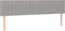 vidaXL - Hoofdborden - 2 - st - 90x5x78/88 - cm - stof - lichtgrijs