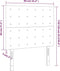 vidaXL - Hoofdborden - 2 - st - 90x5x78/88 - cm - stof - lichtgrijs