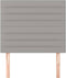 vidaXL - Hoofdborden - 2 - st - 90x5x78/88 - cm - stof - lichtgrijs