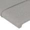 vidaXL - Hoofdborden - 2 - st - 90x5x78/88 - cm - stof - lichtgrijs