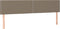 vidaXL - Hoofdborden - 2 - st - 90x5x78/88 - cm - stof - taupe