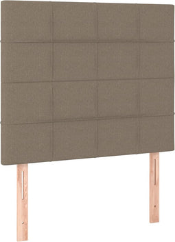vidaXL - Hoofdborden - 2 - st - 90x5x78/88 - cm - stof - taupe