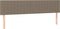 vidaXL - Hoofdborden - 2 - st - 90x5x78/88 - cm - stof - taupe