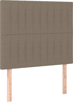 vidaXL - Hoofdborden - 2 - st - 90x5x78/88 - cm - stof - taupe