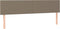 vidaXL - Hoofdborden - 2 - st - 90x5x78/88 - cm - stof - taupe