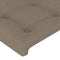vidaXL - Hoofdborden - 2 - st - 90x5x78/88 - cm - stof - taupe