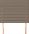 vidaXL - Hoofdborden - 2 - st - 90x5x78/88 - cm - stof - taupe
