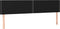 vidaXL - Hoofdborden - 2 - st - 90x5x78/88 - cm - stof - zwart