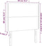 vidaXL - Hoofdborden - 2 - st - 90x5x78/88 - cm - stof - zwart