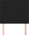 vidaXL - Hoofdborden - 2 - st - 90x5x78/88 - cm - stof - zwart