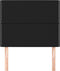 vidaXL - Hoofdborden - 2 - st - 90x5x78/88 - cm - stof - zwart