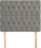 vidaXL - Hoofdborden - 2 - st - 90x7x78/88 - cm - fluweel - lichtgrijs