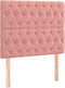 vidaXL - Hoofdborden - 2 - st - 90x7x78/88 - cm - fluweel - roze