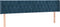 vidaXL - Hoofdborden - 2 - st - 90x7x78/88 - cm - fluweel - donkerblauw